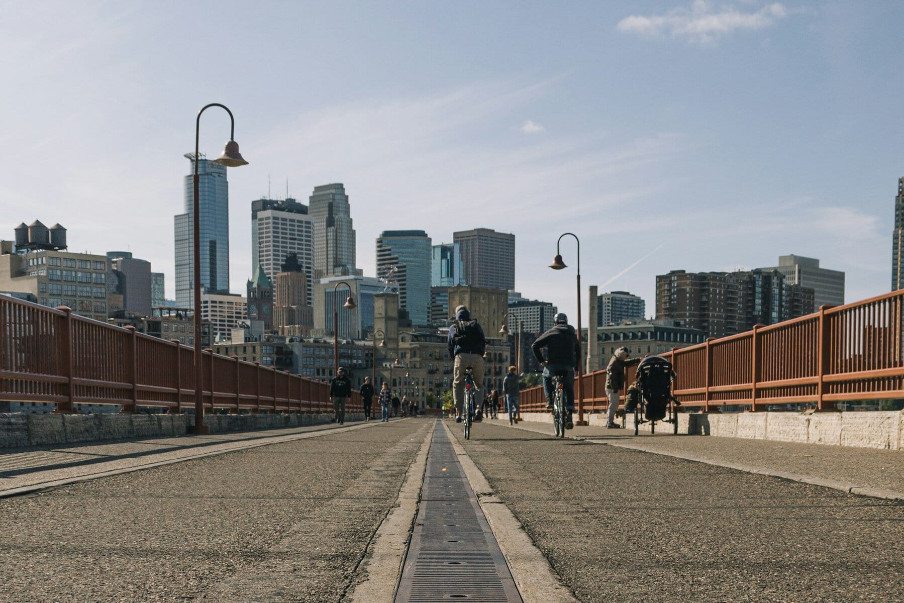Downtown Minneapolis from the Stone Arch Bridge