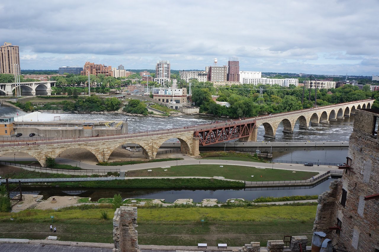 Stone Arch Bridge near St. Anthony Falls in Minneapolis