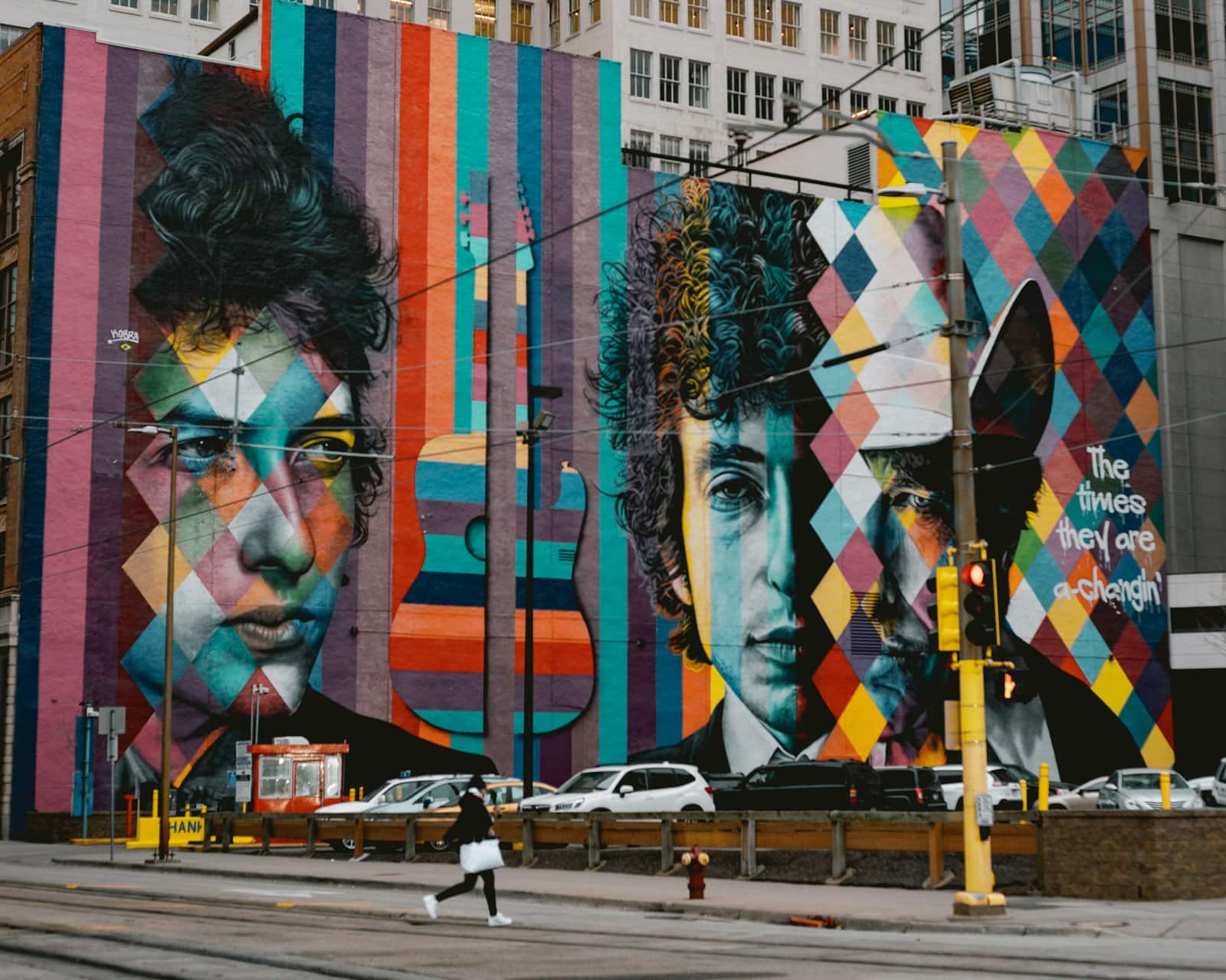 Bob Dylan in his hometown of Minneapolis